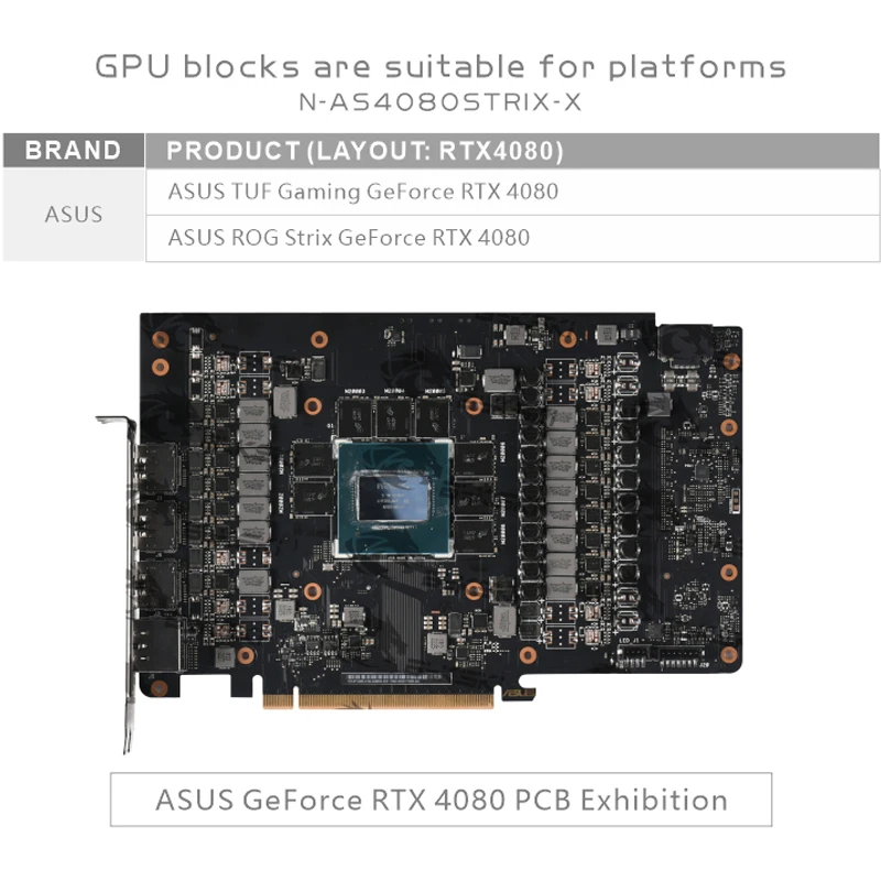 Bykski GPU Blok Gebruik voor A - Rtx 4080 Water Cooling Block recensie en prijs